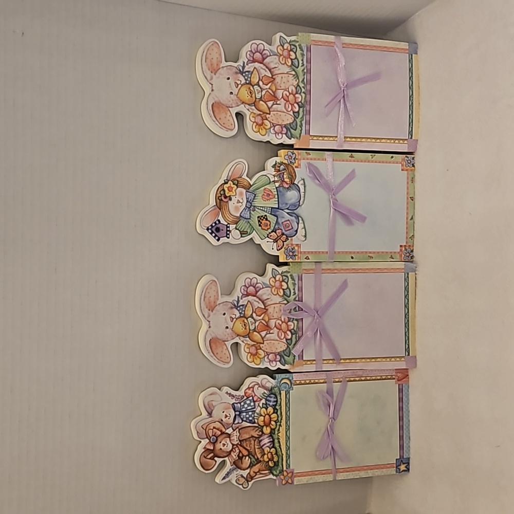 NWOT Martin Design Bunnies Set of 4 Memo Note Pads Todo List
